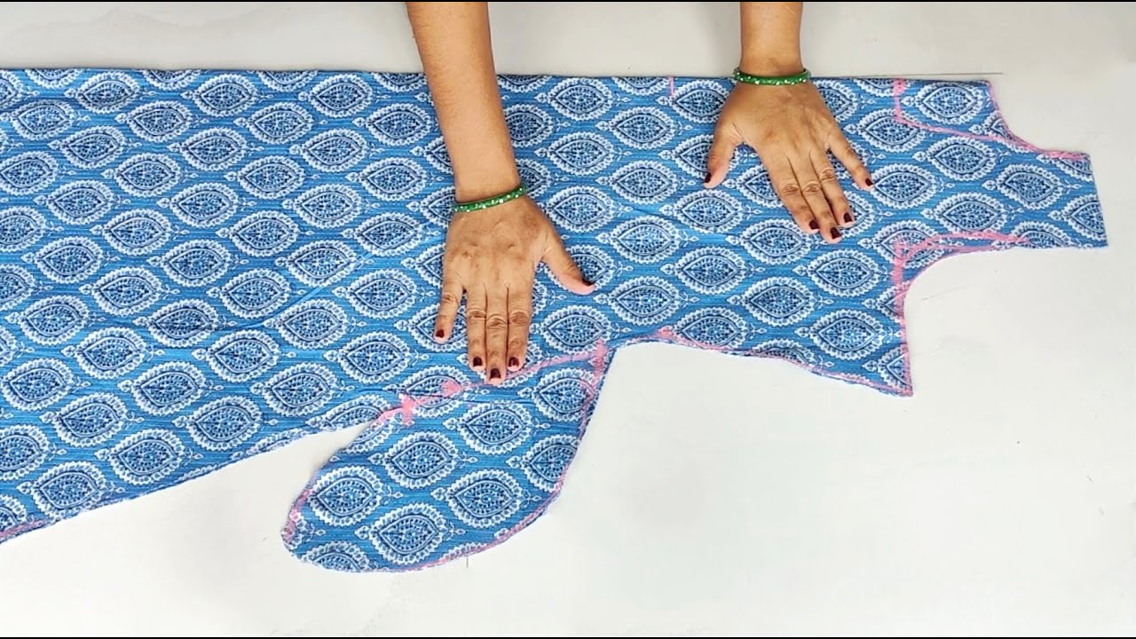 Pocket Kurti Cutting and stitching Very Easy| Kurti /Suit Cutting and stitching | A line Kurti