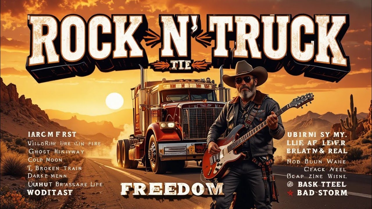 Rock N Truck – Easy Ride Rock | Relaxed Highway Miles #EasyRock #TruckDrivingMusi #RoadRock