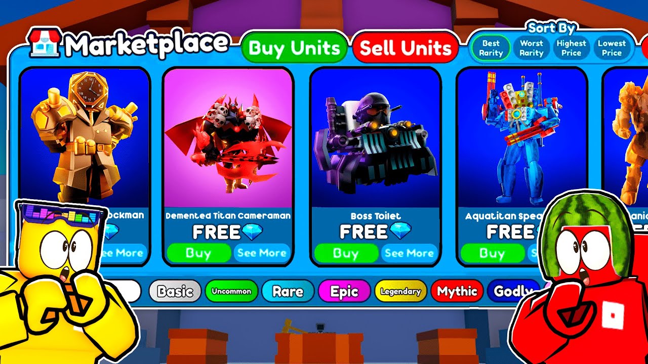 ALL THE BEST CHALLENGES In Toilet Tower Defense