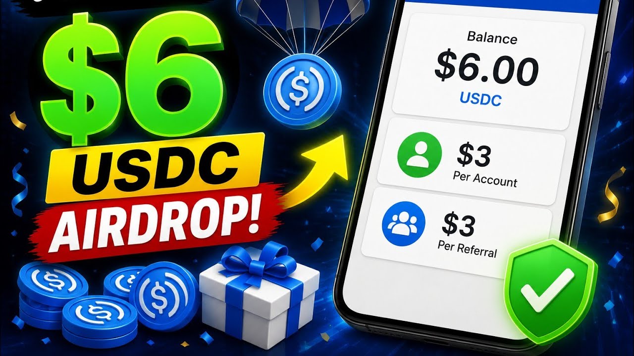 💰 Airtm FREE $6 USDC Airdrop 🔥 | $3 Per Account + $3 Referral | Full Tutorial