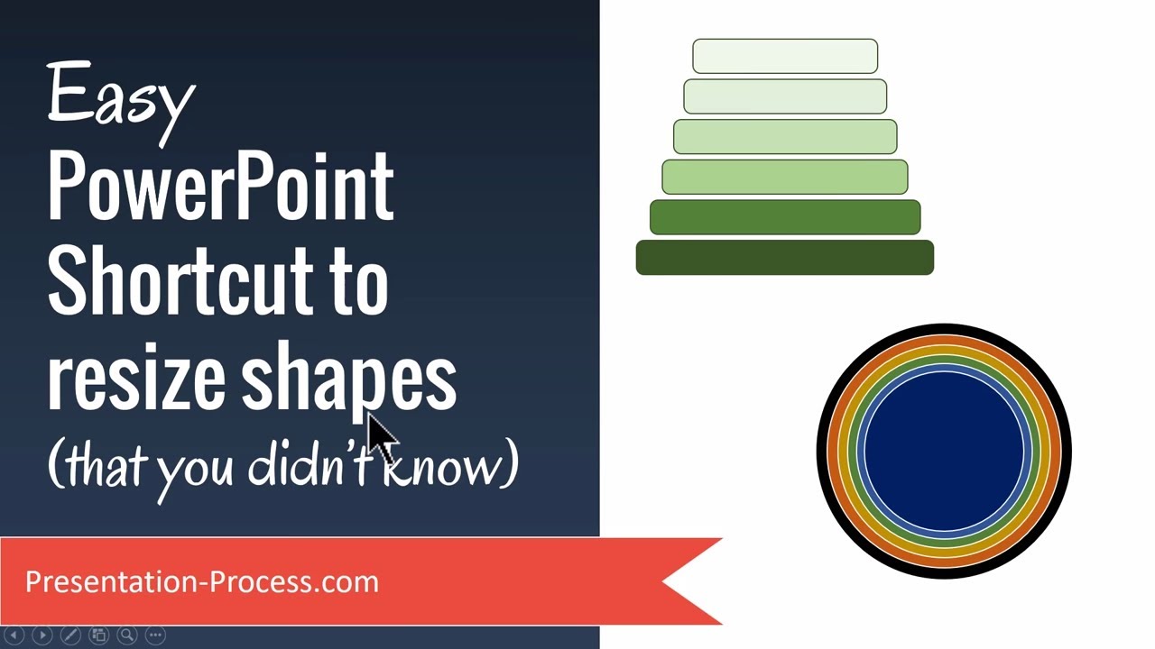 Easy PowerPoint Shortcut to Resize Shapes