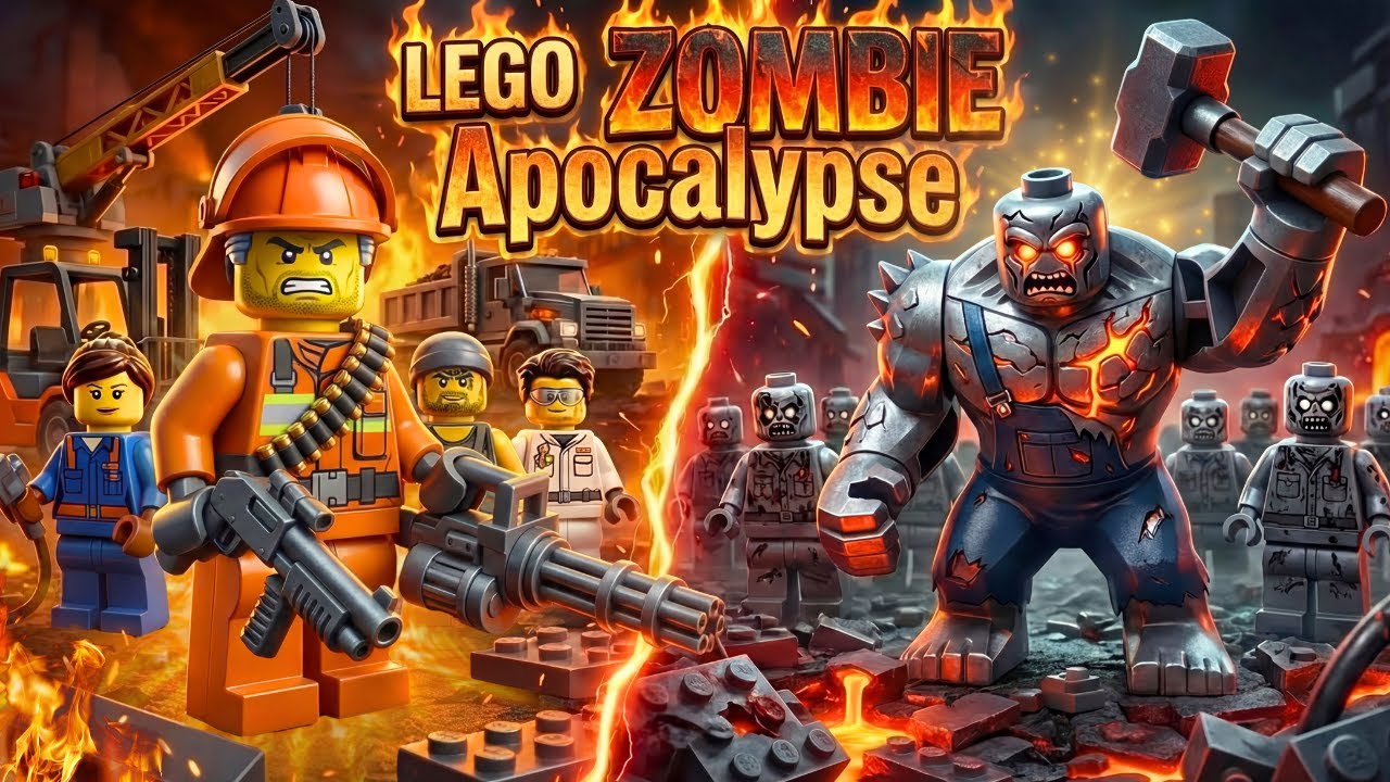 Zombie Apocalypse: IRONFORGE INFERNO | LEGO Zombie 3D Animation | EP 3 🔥