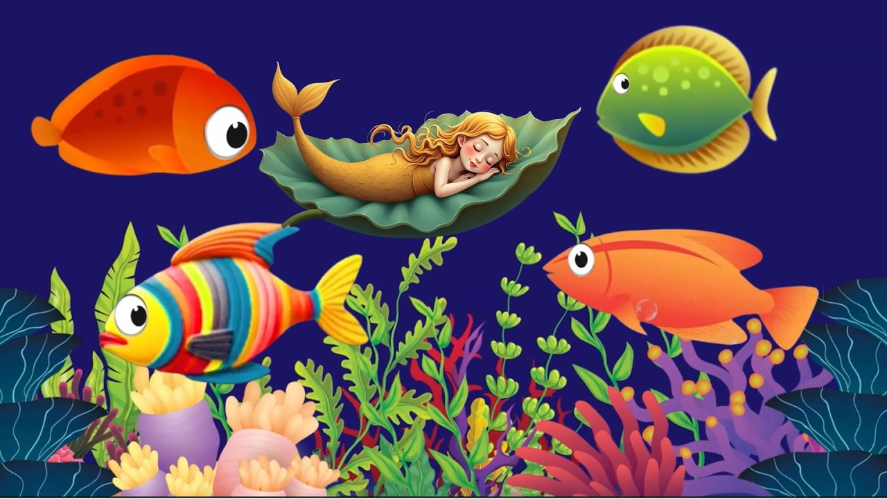 Bedtime Lullaby for Babies, Kids & Parents 😍 Animation🐟Fish lullaby🐟Calming Fishes #381 #babysle