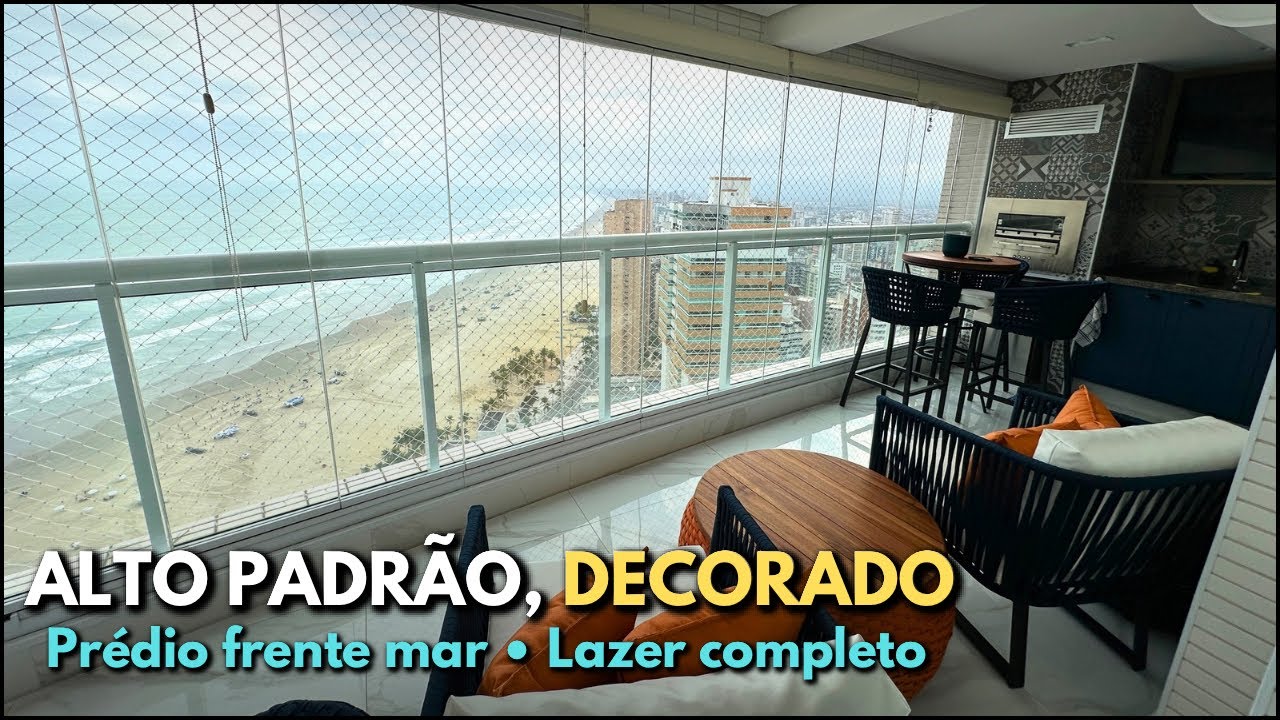 #597 APARTAMENTO DE ALTO PADRÃO FRENTE MAR EM PRAIA GRANDE 