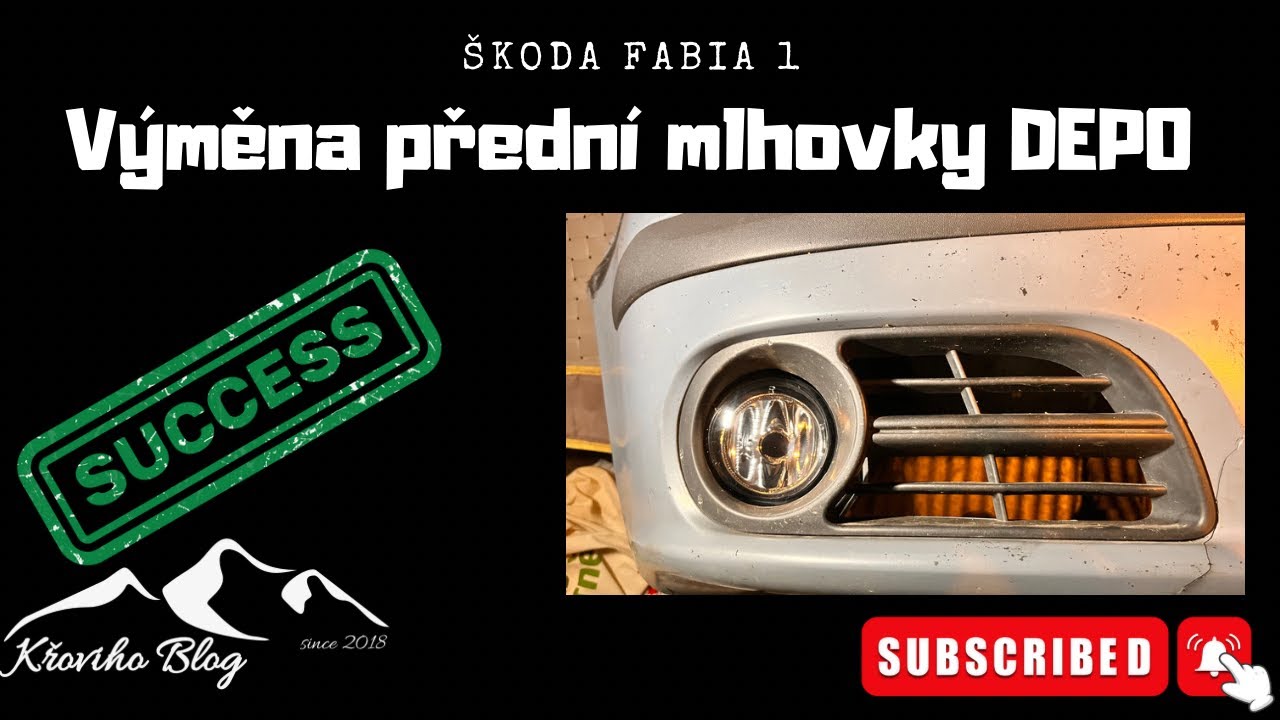 V&yacute;měna mlhovky na &Scaron;koda Fabia 1generace