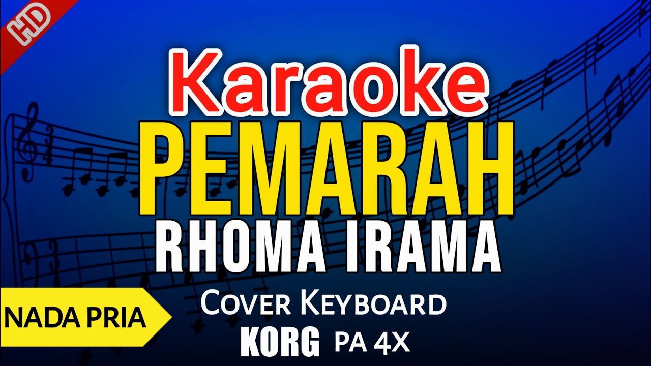 Pemarah - Rhoma  irama Karaoke  Dangdut band Nada pria