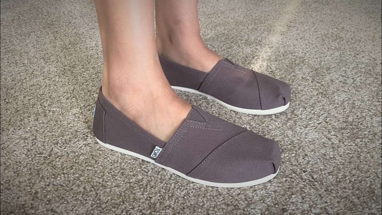 TOMS Ash Canvas Women's Classic Shoes Unboxing And Review