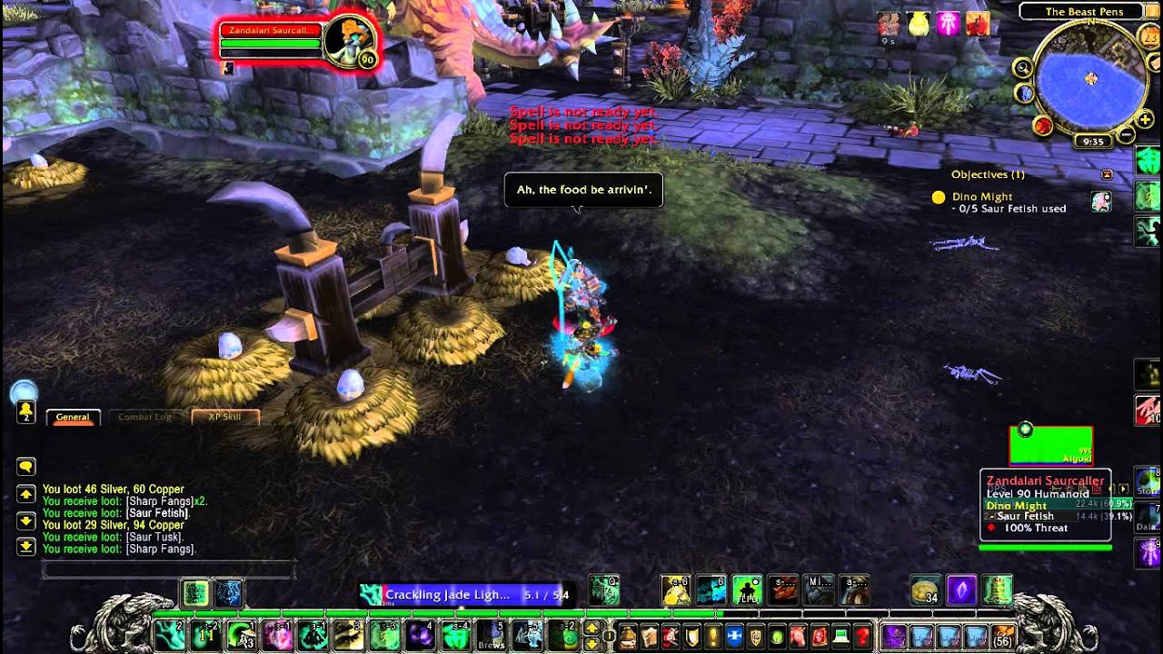 Dino Might Quest - World of Warcraft Patch 5.2