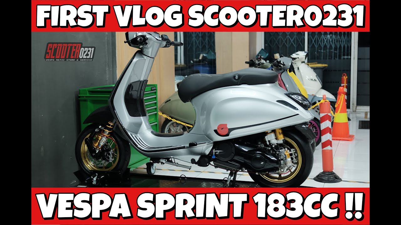 Modifikasi Vespa Sprint Pakai Velg Marus RARE!!!