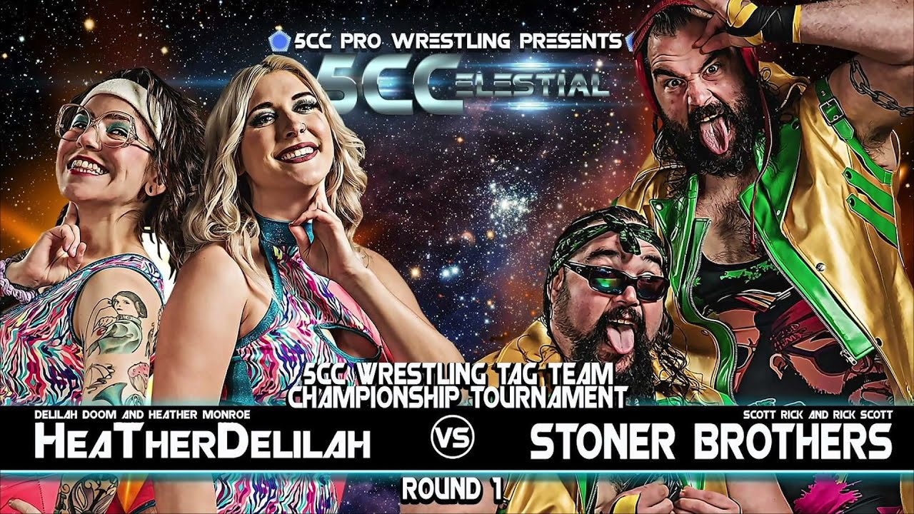 FREE: Heather Monroe & Delilah Doom vs The Stoner Brothers | 5CC Wrestling