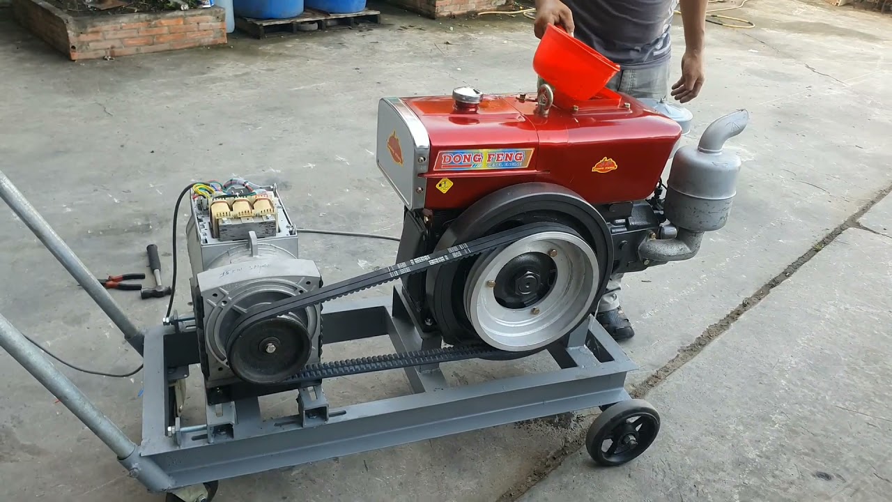 test m&aacute;y ph&aacute;t điện &Yacute; 3 pha 380v_15kva made in Italy 0886356707
