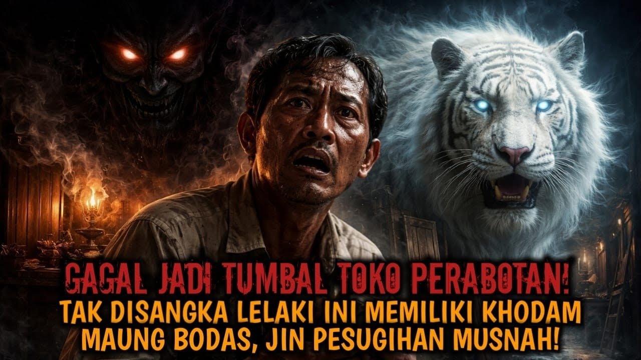 SELAMAT DARI TUMBAL TOKO PERABOT! PRIA INI MILIKI KHODAM MAUNG BODAS! JIN TAK BISA MENYENTUHNYA!