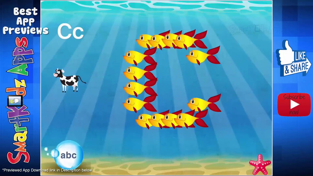 Learn ABC 123 COLORS and more... sing Alphabet song with 🐟 🐟 FISH SCHOOL HD - by Duck Duck Moose