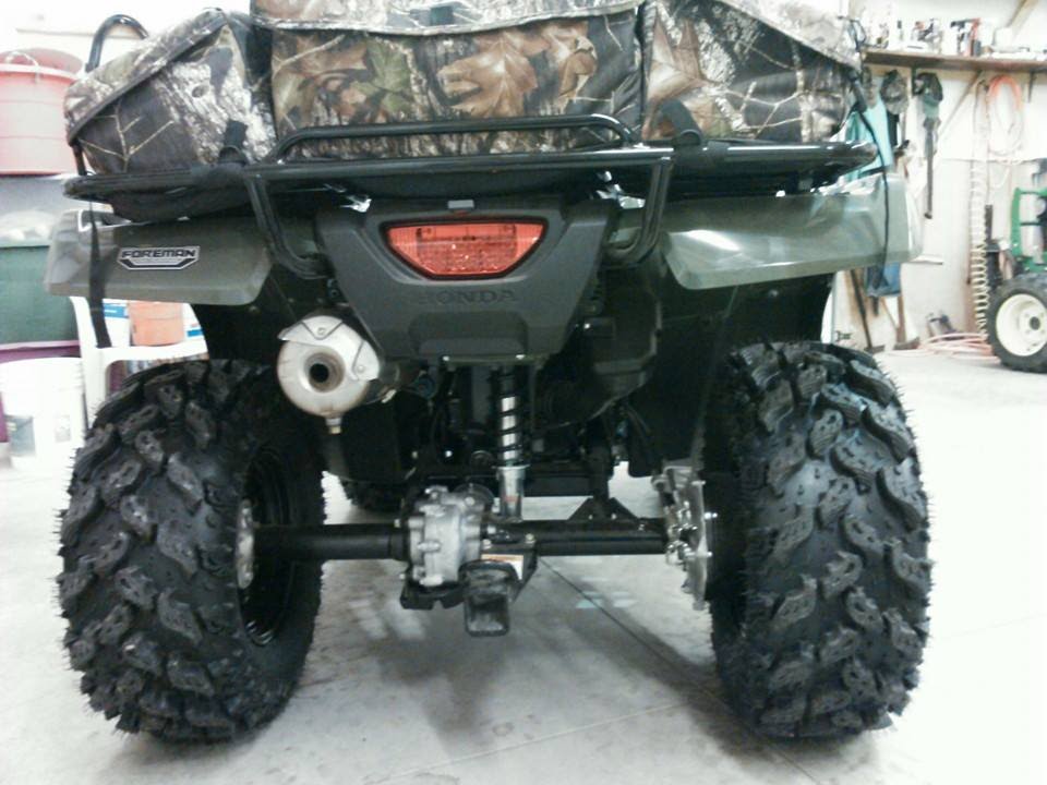2014 Honda Foreman TRX 500 FM1 4x4 Gets New Interco Radial Reptiles Tires And ITP Black Steel Rims w