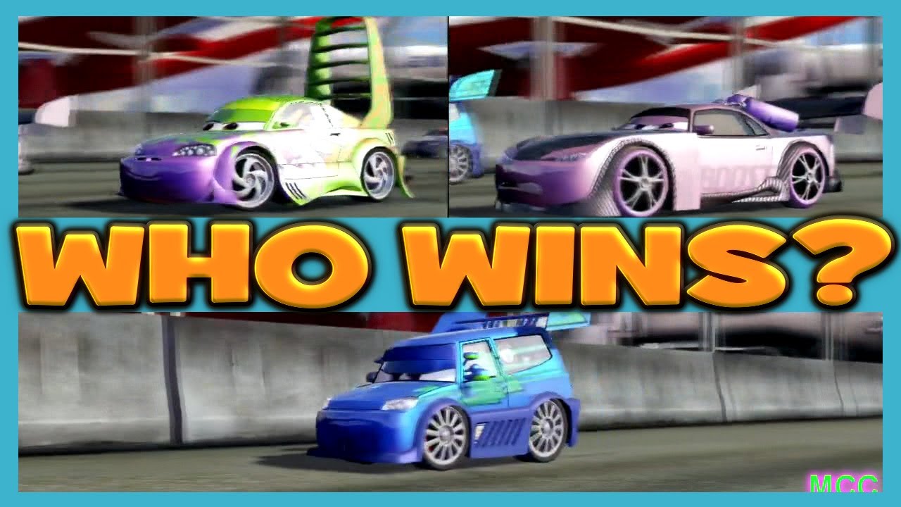 Cars 2 The Game Wingo vs DJ vs Boost 3 Player Race on Runway Tour By Disney Cars Toy Club