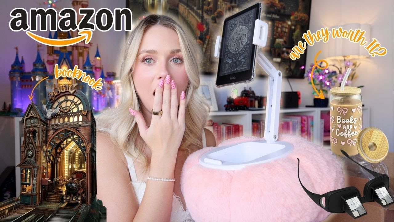 Testing out the most viral bookish items from Amazon!