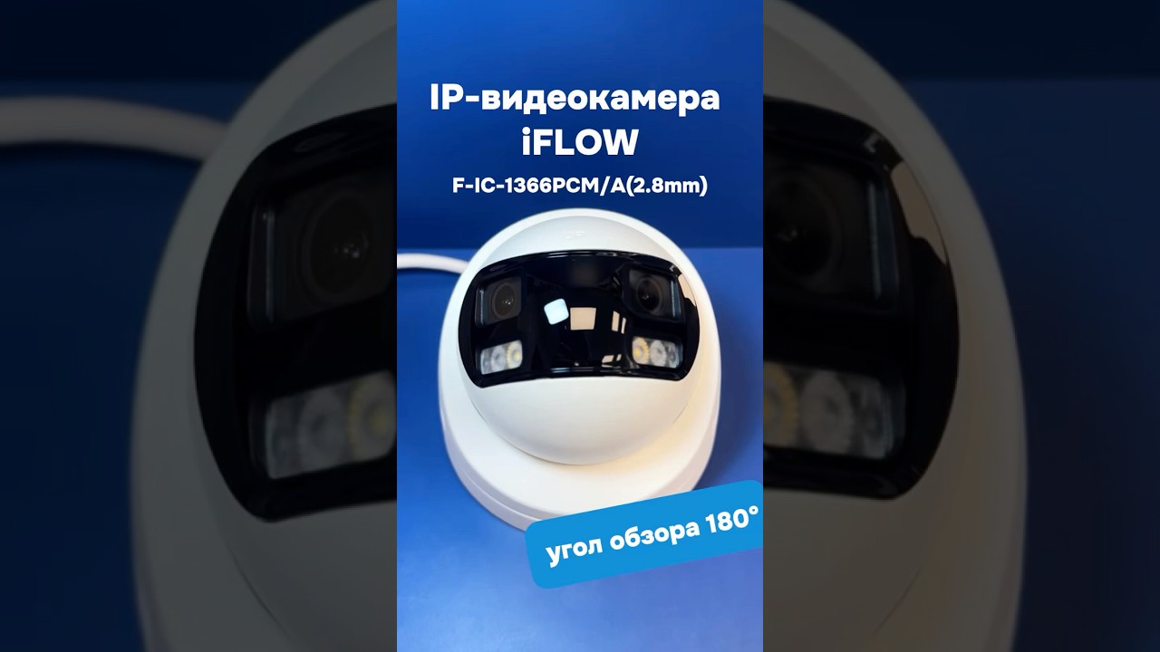‼️Панорамное видеонаблюдение 180&deg;: iFLOW F-IC-1366PCM/A с технологией BrightVu