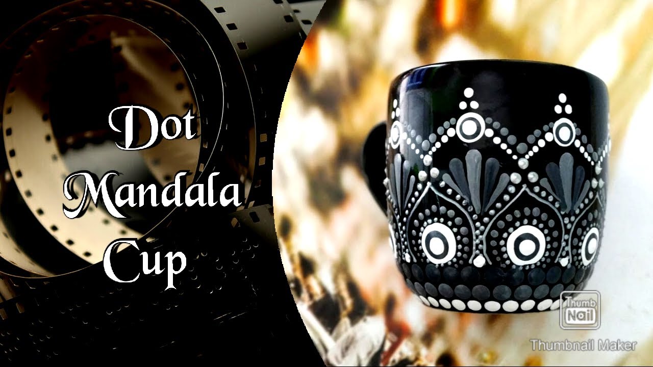 Easy Dot Mandala Cup Art and Resin fixing | How to do ceramic cup painting by Fuji Art| Falguni Shah