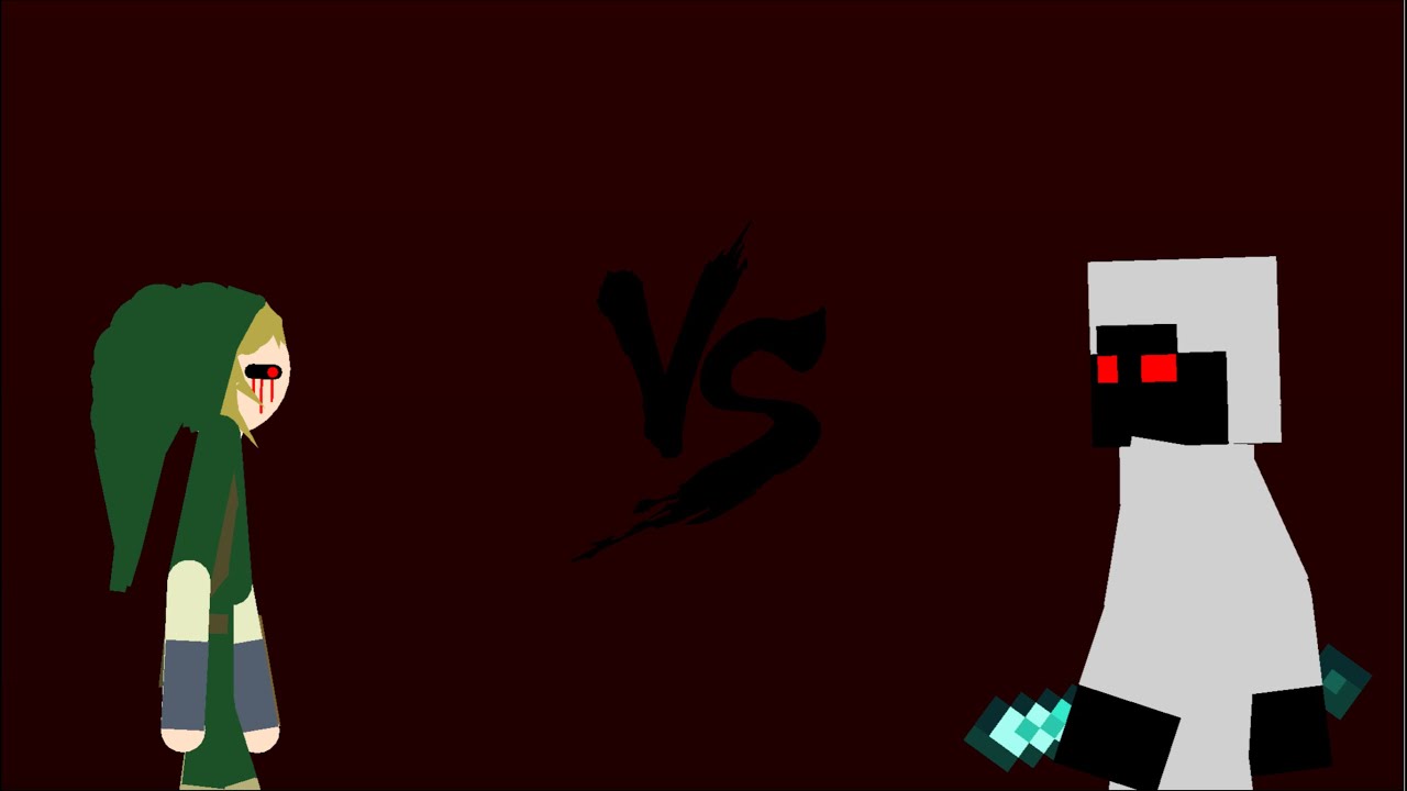 Ben Drowned vs Entity 303 (Creepypasta Battle)| Sticknodes Animation!