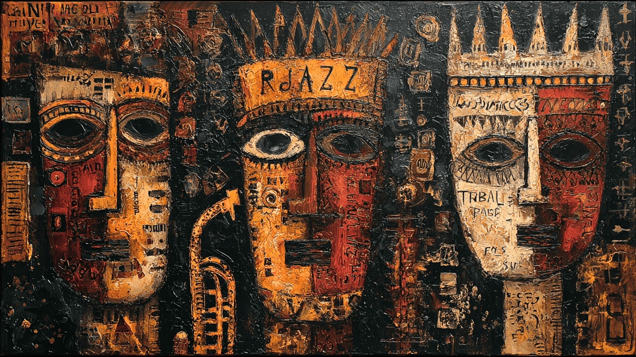 African Soul Jazz | Deep Ethno Jazz Beats & Abstract Art Canvas Music