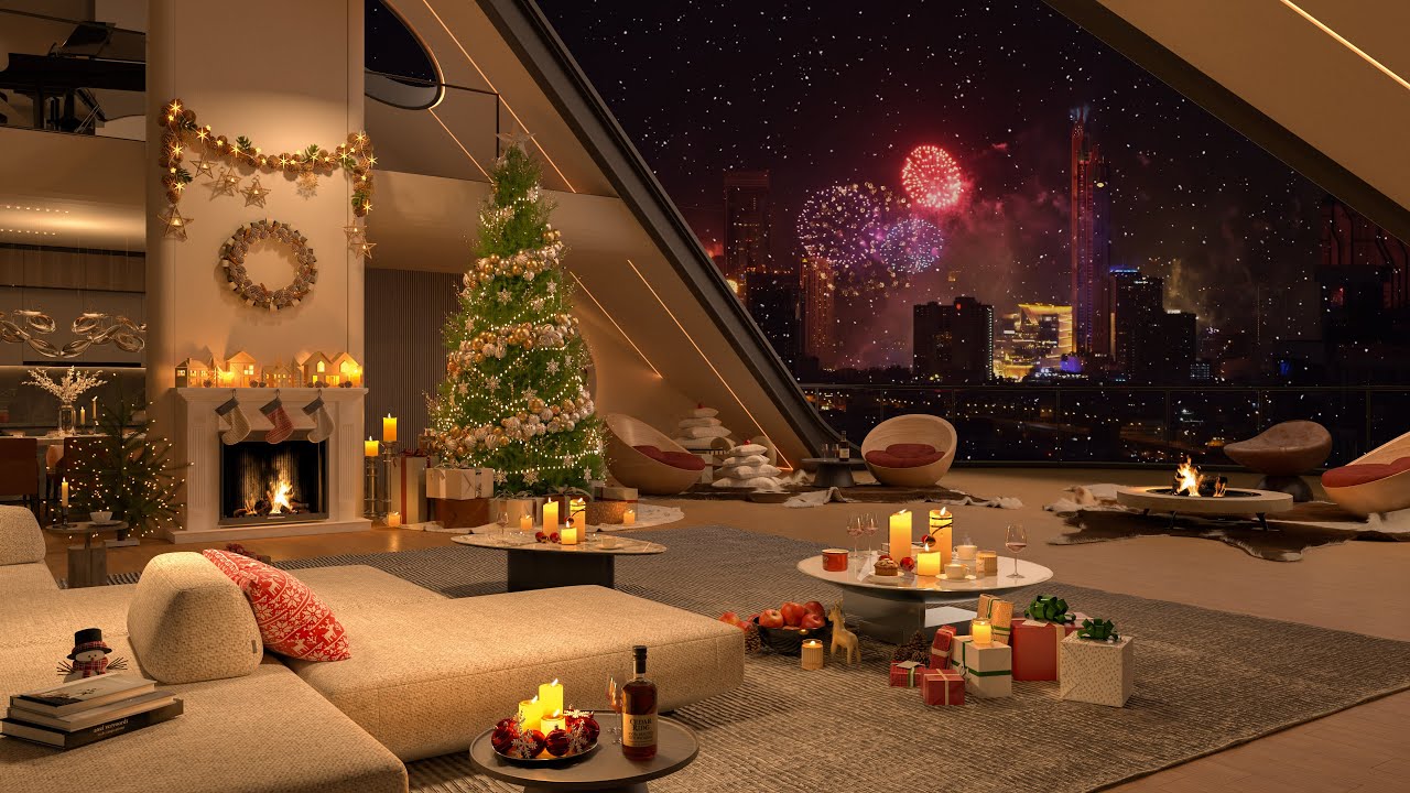 🎁 Elegant Holiday Rhythms 2025 🎵 Penthouse Lounge with Soothing Jazz 🎷 Festive Jazz Retreat 2025 🎄
