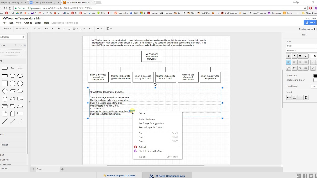 Mr Weather - Software Design (Brief, structure chart, structured english, flow chart)