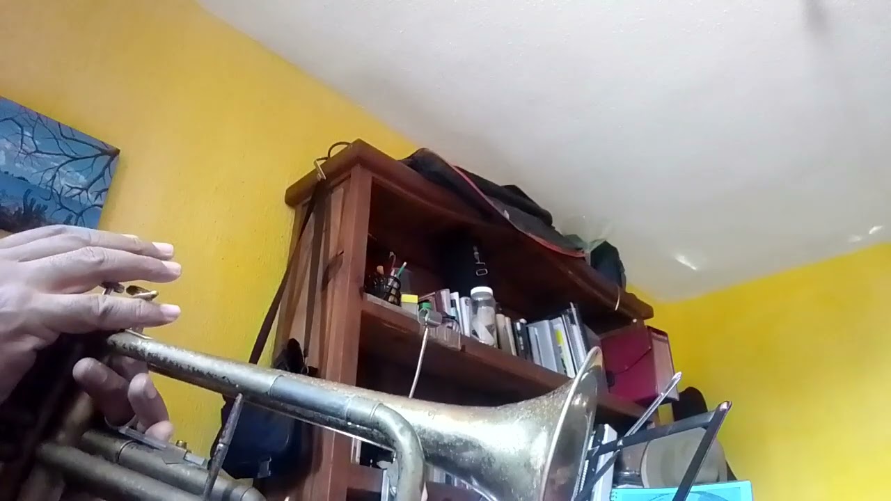 Notas de MI DESTINO FUE QUERERTE en trompeta (5to mes de práctica autodidacta) 