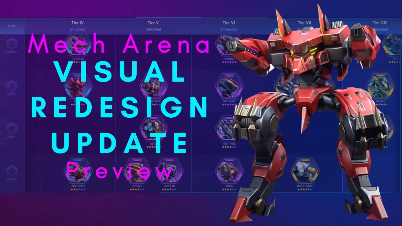 Mech Arena Visual Redesign Update Preview | Mech Arena Robot Showdown