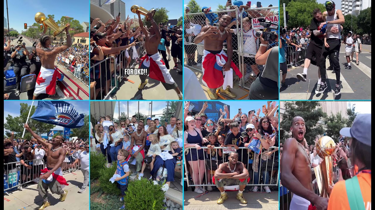 WATCH - THE GREAT MOMENTS OF SHAI & THE OKC THUNDERS CHAMPIONSHIP PARADE 2025  😎😎😎