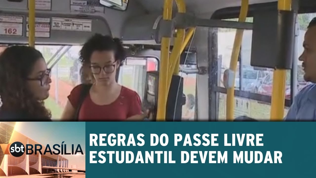Regras do passe livre estudantil devem mudar | SBT Brasília 22/01/2019