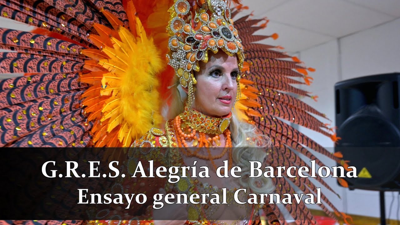🔥 G.R.E.S. Alegría de Barcelona 2023 - Ensayo general Carnaval 💥 4K