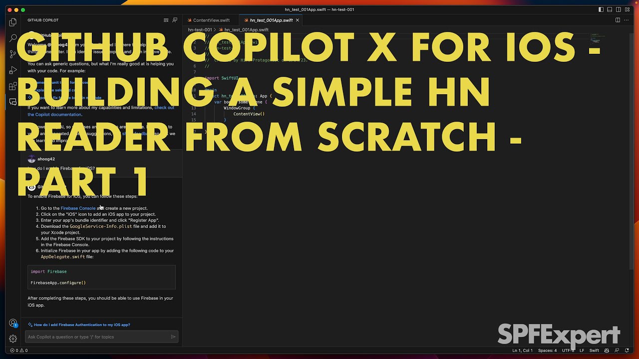 GitHub Copilot X for iOS - building a simple Hacker News reader from scratch - Part 1