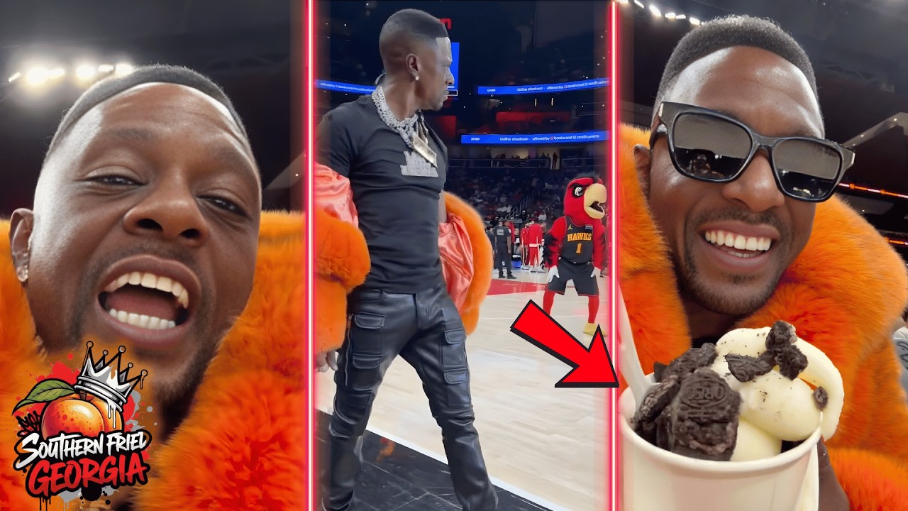 Boosie Orders McDonald's While Coutside At Hawks Game THEN Has Dance Battle With 