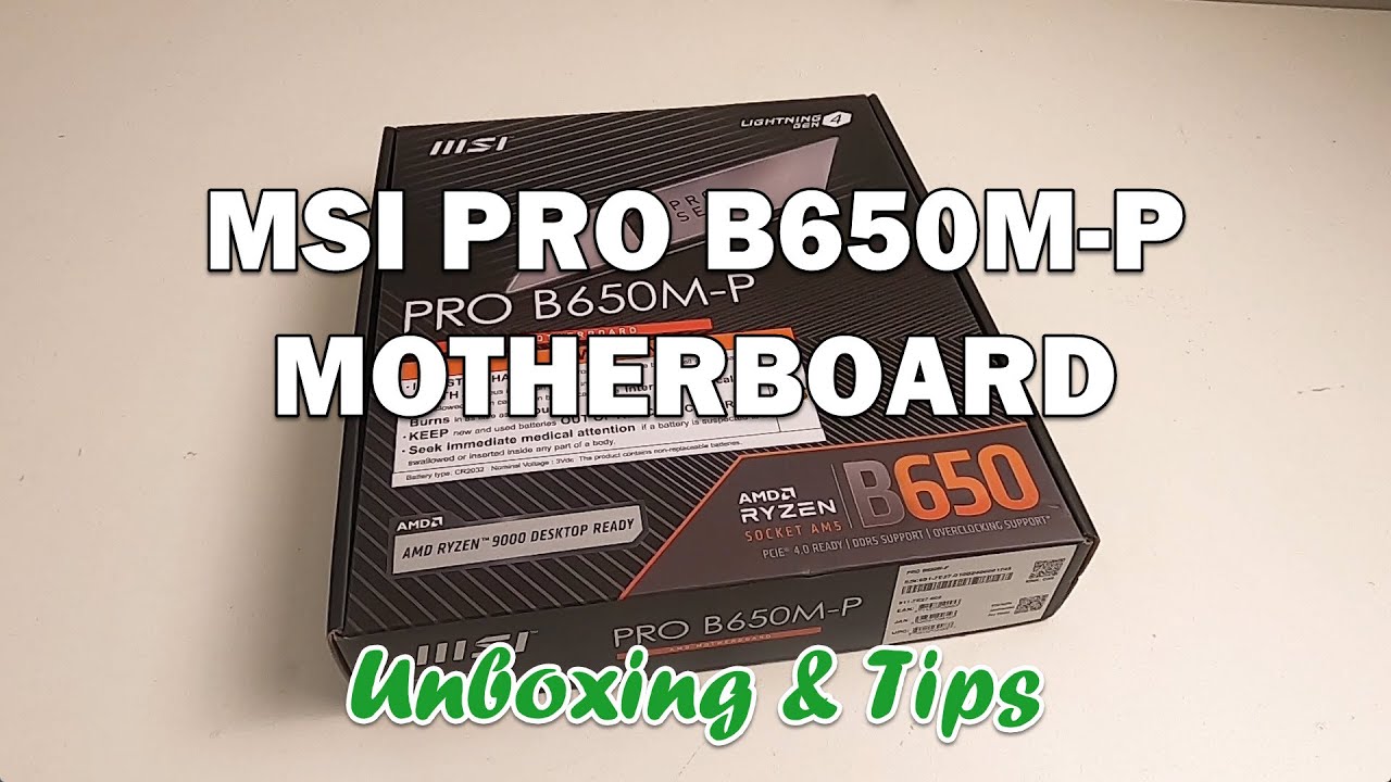 MSI PRO B650M P Motherboard *REAL* Unboxing & Tips