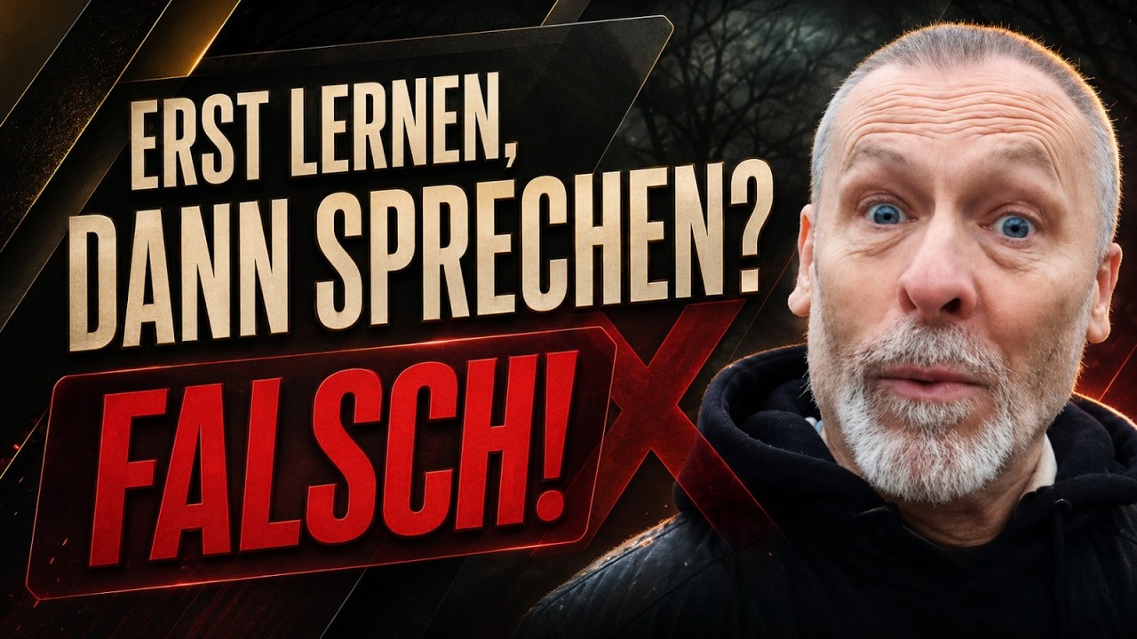 JETZT auf Deutsch sprechen und denken – nicht erst später! 2 Denkfehler beim Deutschlernen!