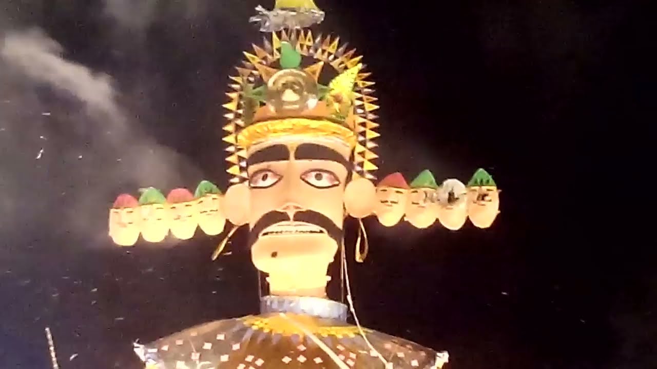 Ravan Dahan Video Rawan Dahan Live Rawan Effigy Burn Kota Dusshera Mela Kota Dussehra Festival Fair 