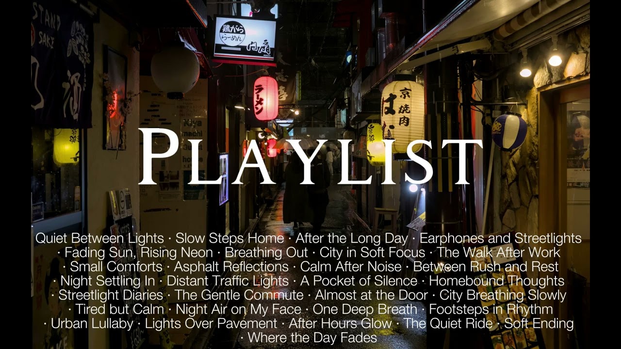Playlist🎧 Neon Lights & Cold Beer | 🌆 A Cold Beer Waiting at Home | Indie/City Pop/Lo-fi Mix