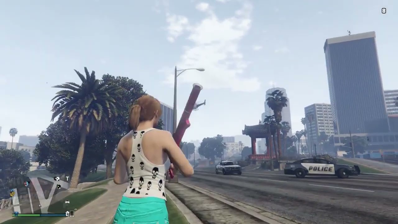 GTA 5 PC Funny Moments - 5 Star Destruction! (GTA 5 Online) (Fourzer0seven Reupload)