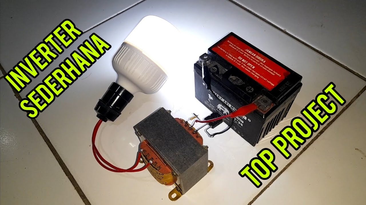 Cara membuat rangkaian inverter dc 12v to ac 220v sederhana