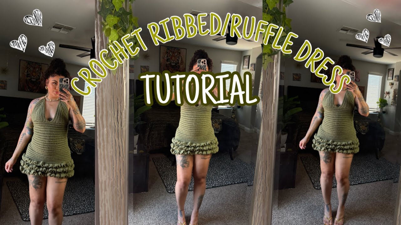 Crochet Ruffle Dress tutorial
