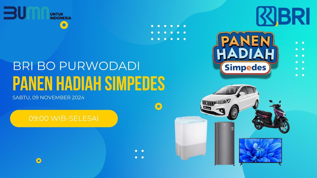 LIVE PANEN HADIAH SIMPEDES PERIODE 1 TAHUN 2024