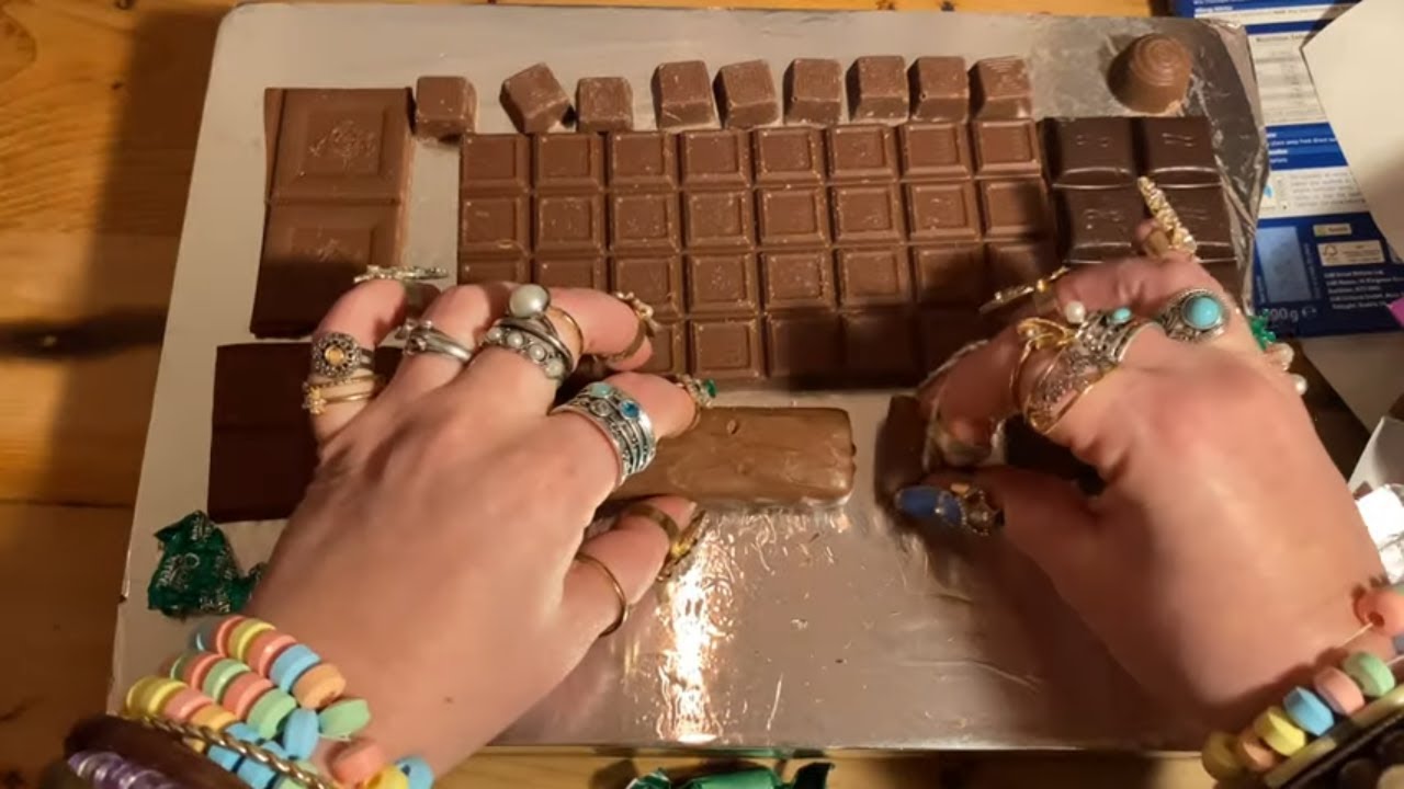 Asmr Crafting A Chocolate Keyboard With Tingly Clicks & Clacks! #asmrchocolate #asmrkeyboard #asmr