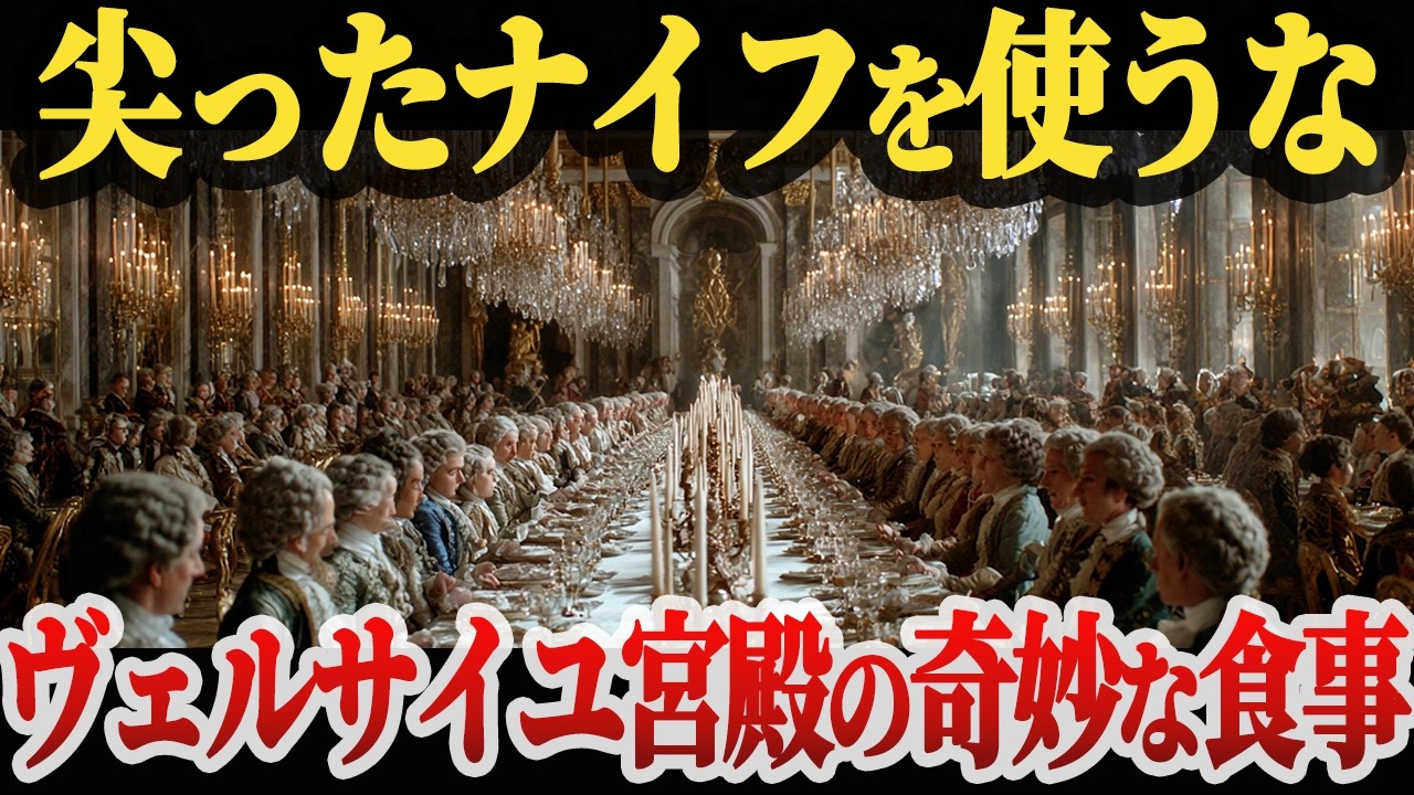 【驚愕】ヴェルサイユ宮殿に広がる不思議な食事の世界