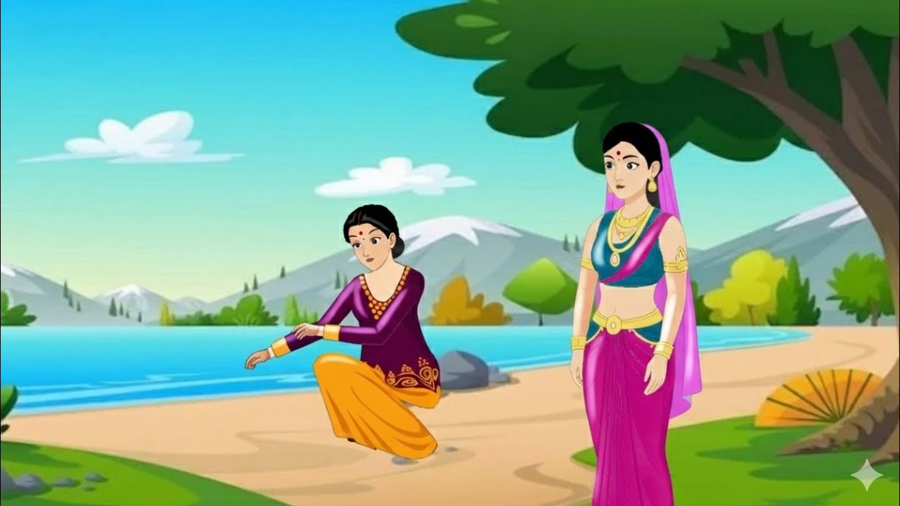 सौतेली माँ और जादुई तालाब | Moral Story In Hindi | Bedtime Story | Hindi cartoon story