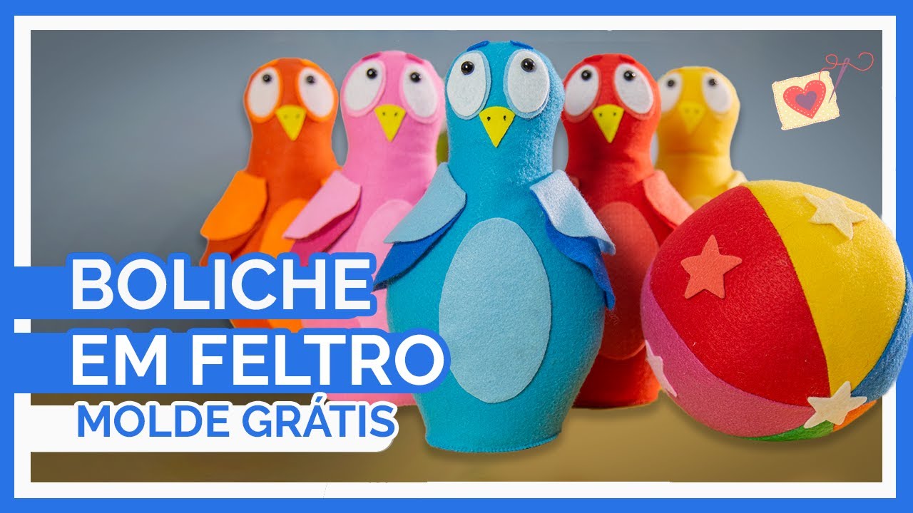 Boliche em Feltro para o Dia das Crianças | com Lorena Mendes