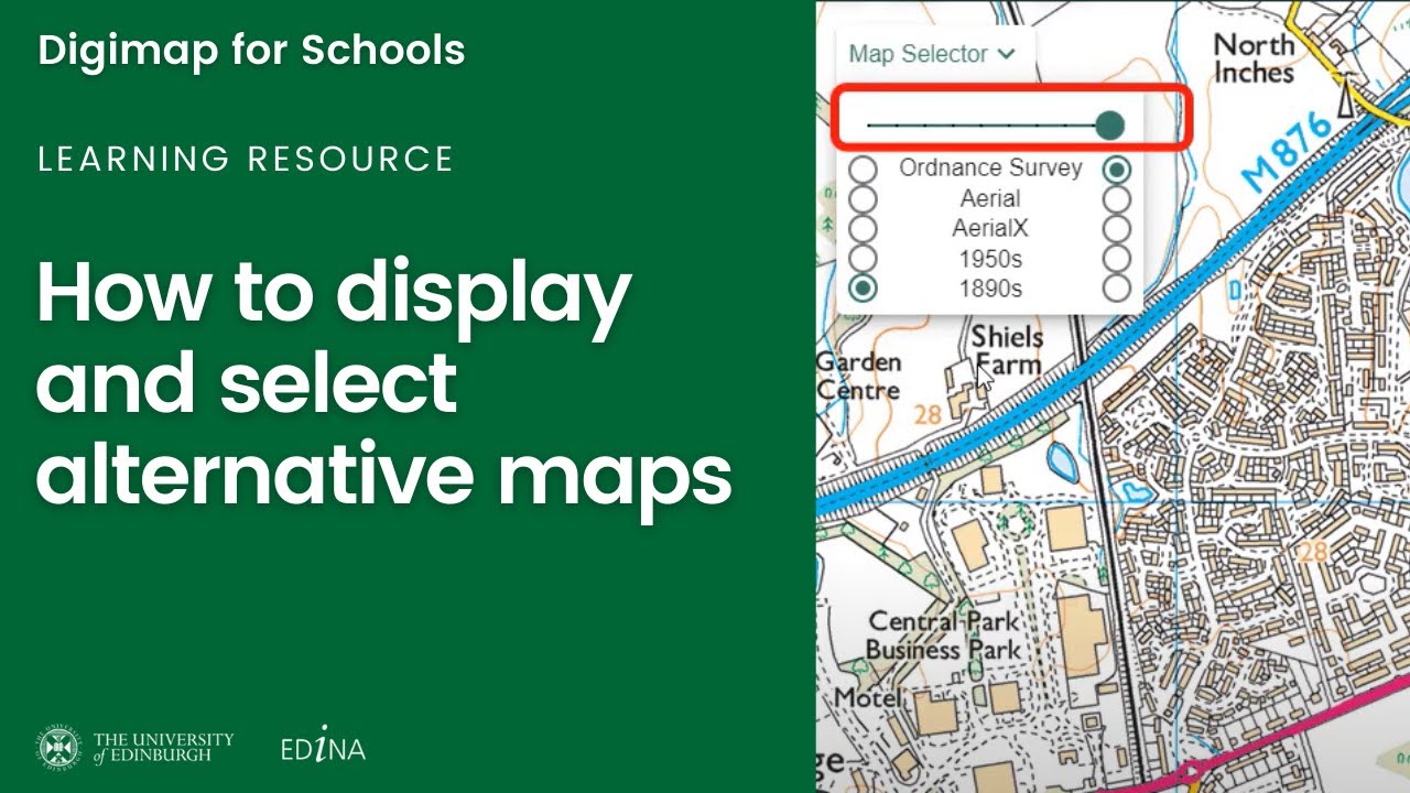 How to display and select alternative maps