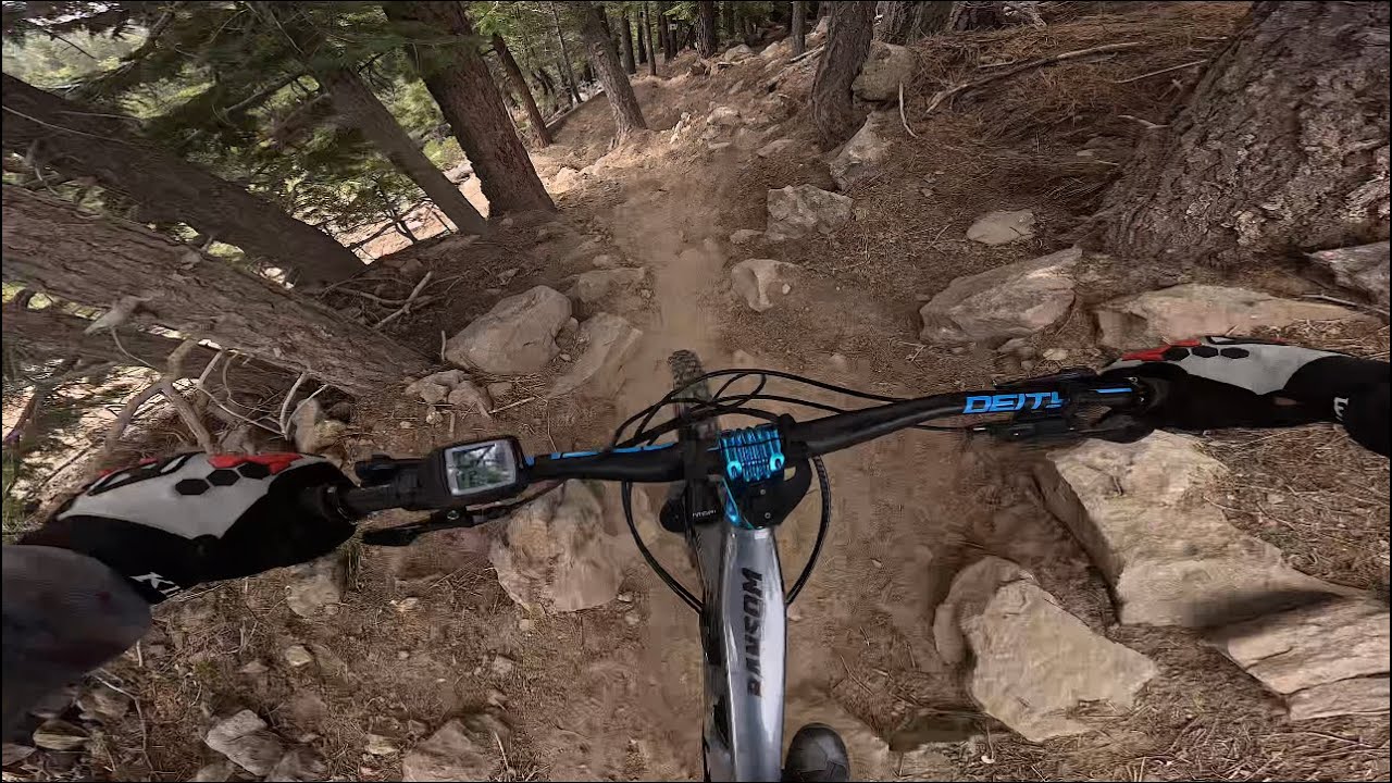 10 PLY TRAIL Steep Rocky Jumps Exposed Roots Loose Dirt (Snow Summit bike park) Big Bear,Ca