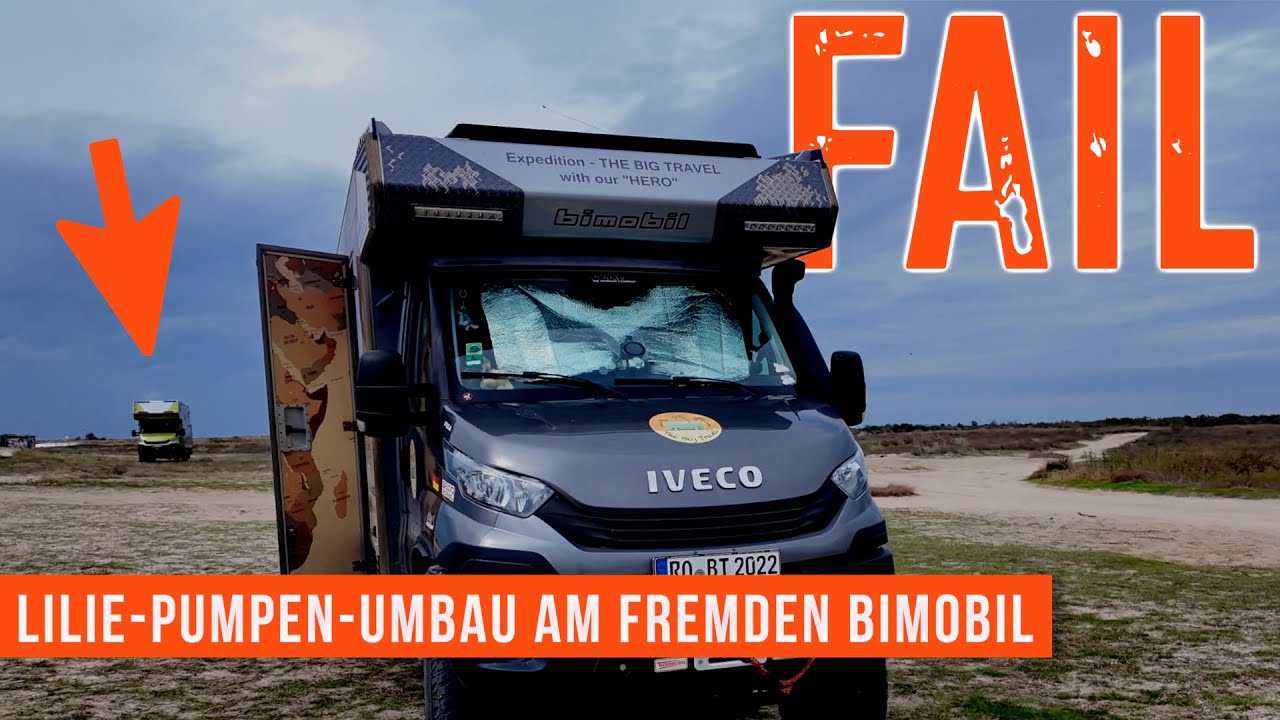 Potamos-Beach bei Epanomi 🏝️ Lilie-Pumpen-Umbau FAIL 🤦‍♂️ Eine Woche voller Überraschungen 🤪 BIMOBIL
