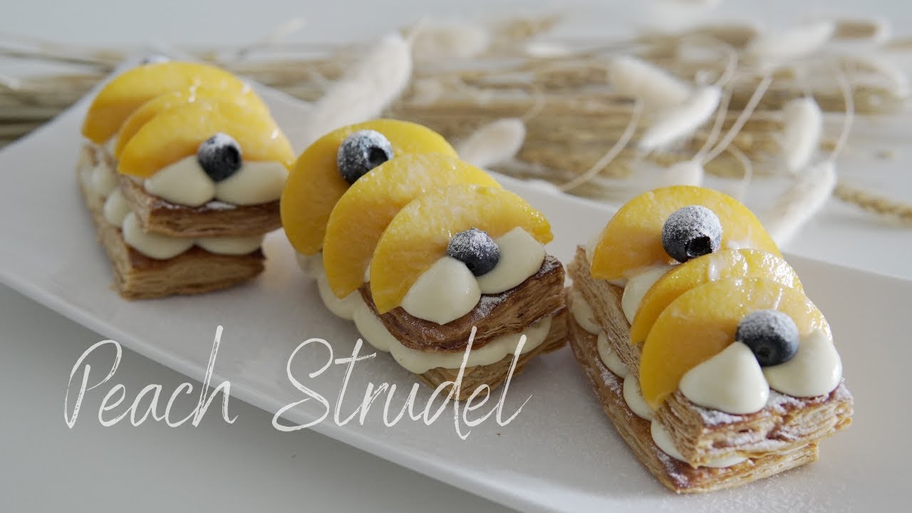 [ENG SUB] Peach Strudel - Resepi Mudah/ Simple Recipe