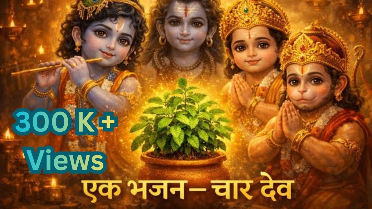 तुलसी संग राम कृष्ण नाम | शिव हनुमान मंत्र भजन | मन को शांति | Tulsi Mantra | Peaceful Devotional